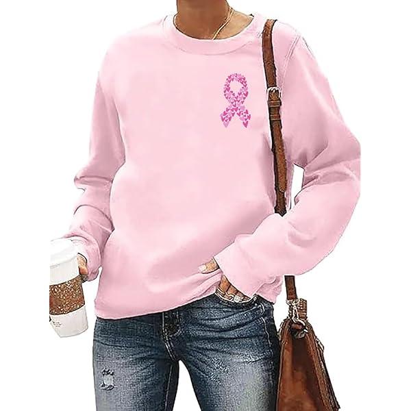 Tee Hunt Pink Ribbon Distressed Flag Hoodie Breast Cancer Awareness Sweatshirt, Size M