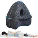 RWIXR Alignment Pillow for Side Sleepers, Knee Pillow for Side Sleepers, Smooth Spine Pillow for Hip and Leg Alignment, Memory Foam Leg Pillow for Sleeping Comfort and Pressure Relief