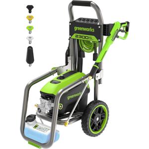 Greenworks Pro Brushless 2300 PSI (SGS Certified) 2.3 GPM Max / 1.2 GPM Electric Pressure Washer (Foldable Handles, Rugged Steel Frame, 25 FT Hose, 35 FT GFCI Power Cord)