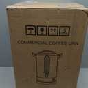 100 Cup Commercial Coffee Urn, 16L Large 304 Stainless Steel Percolator