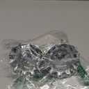 newliplace Glass Door Knobs Replacement Set, Vintage Crystal Door Knobs for Replacing Broken Old Antique Lock Sets on Interior Door, Brushed Nickel Finish (1 Pack)