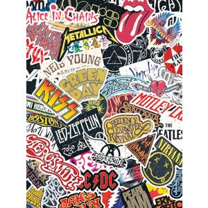 Springbok Rock & Roll 1000 Piece Jigsaw Puzzle for Adults & Family - Poster Now Included - Classic Music Icons, Guitar & Band Art - Unique Cut Pieces - Made in USA