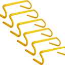 6 Pack Agility Speed Training Hurdles- 6" Detachable Agility Training Hurdles- Sports Practice Equipment for Athletes, Soccer, Basketball (yellow)