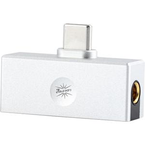 Linsoul Kiwi Ears Allegro Mini Portable IEM DAC, in Ear Monitor Amplifier, USB C to 3.5/4.4mm Output, with Custom Chip, High Resolution 32bit/384kHz, HiFi Earbuds Amp for Phone/PC (Silver)