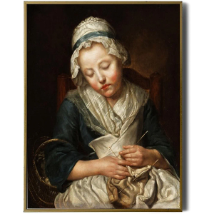 MIDEFINCH Framed Canvas Prints Wall Art Home Decor, Classical Oil Painting of Women Canvas Prints, Rustic Wall Decor for Bedroom Bathroom Decor Wall Art Office Decor (16"x20")