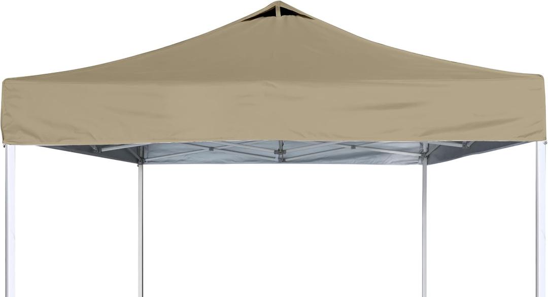 SCOCANOPY Commercial 10x10 Canopy Replacement Top with Air Vent,Canopy Cover ONLY, (Khaki)