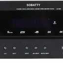 Stereo Receivers,5.1 Channels Audio Amplifier with HDMI,Optical/Coaxial,Bluetooth/USB,RCA,AC-3 Input,Subwoofer Output for Karaoke,Home,Theater Speakers(Non-Dolby/DTS)