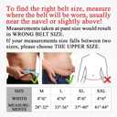 Leather Gym Fitness Belt, 4" & 6" Padded Lumbar Back Support, 10 Adjustable Holes for Weightlifting Powerlifting Bodybuilding Deadlift Squat Workout Strength Training