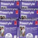 Freestyle BambooTek Diapers (Size 6) Hyper Absorbent & Non-Toxic Disposable Diapers for Sensitive Skin Ultra Soft Diapers (35+ lbs) 120 Count