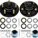 2 Sets 2000Lbs Trailer Hub Kit 5 Bolt 4.5",5 Lug Trailer Wheel Hub Fit 1" and 1-1/16" Trailer Straight Spindles,54.5 Trailer Axle Kit,Boat Trailer Hubs 5 Lug(only for Straight Spindle)