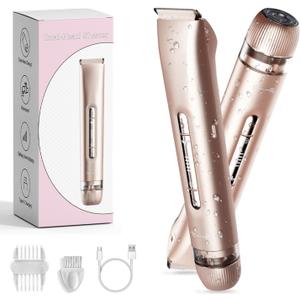 2 in 1 Dual Head Bikini ShaverPink Rose