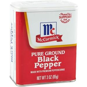 McCormick Pure Ground Black Pepper, 3 oz (Pack of 12) Best By 05/14/29 McCormick Pure Ground Black Pepper, 3 oz (Pack of 12) Best By 05/14/29