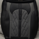 AOMSAZTO 2 Front Seat Covers Custom Fit for Jeep Gladiator 2020-2024 2025 Breathable Leather Truck Car Seat Covers (Black &Grey)