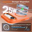 BENTOBEN Magnetic for iPhone Air Case 6.5" 2025, [Compatible with Magsafe] Slim Cute Matte Translucent Shockproof Drop Protective Bumper Women Men Phone Cover for iPhone 17 Air, Orange