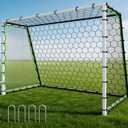 Garvee 3-in-1 Soccer Rebounder Net 7x5 FT - Ultra-Responsive Goal & Trainer, Durable Steel Frame, High/Low Passing, Ball Control for Solo & Team Training, Indoor Outdoor