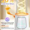 12 in 1 Fast Baby Bottle Warmer with Even Heating No Hot Spots, Night Mode, Sterili-zing, Constant Temp Milk Warmer for Breastmilk & Formula, Fits All Bottles Grey
