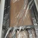 TEMI Small Computer Desk Folding Table - No Assembly, Compact 35.8" Foldable Desk with Power Outlets & USB Charging Port, Portable Small Office Desk, Ideal Mini Study Table for Narrow Spaces, Walunt (Dark Walnut)