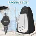 AKOZLIN Portable Pop Up Shower Tent Instant Privacy Dressing Changing Tent Outdoor Shower Room Camp Toilet Tent, 47.2" L x 47.2" W x 74.8" H