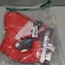 azuza Dog Jacket Waterproof Winter Coat for Small Dogs, Warm Fleece Vest with Reflective Strips & Built-in Harness, Windproof Back Zipper, Red S