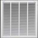 HVAC Premium 26 x 26 Duct Opening Steel Return Air Filter Grille, for 1-inch Filter, Removable Door, Flat Stamped HVAC Vent Cover Grille, Outer Dimensions 28.5 x 28.5