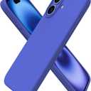ORNARTO Compatible with iPhone 16 Case 6.1", Slim Liquid Silicone 3 Layers Full Covered Soft Gel Rubber Shockproof Phone Case, Protective Cover with Anti-Scratch Microfiber Lining-Ultramarine