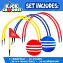 Franklin Kick Croquet Game Set - Perfect for Kids and Adults - Combines Soccer and Croquet - Great for Outdoor Play, One Size
