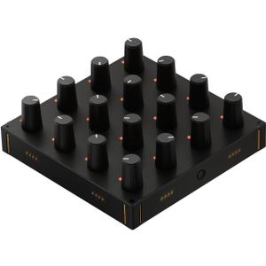 Grid PO16 Modular MIDI Controller  16 Knobs with RGB LED, USB-C Programmable Macro Pad for Music Production, Streaming, Photo & Video Editing  Magnetic Design for Mac, PC & Linux