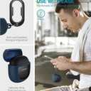 SURITCH Protective Cases for Bose QuietComfort Earbuds II 2022 / QuietComfort Ultra/Ultra Earbuds 2nd Gen, Shockproof Case Cover for Bose QC ii 2 & Ultra Case Accessories with Carabiner, Navy
