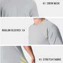 TACVASEN Men's Rashguard Shirts Short Sleeve UPF 50+ Sun Protection SPF T-Shirt Quick Dry Fishing Swim Athletic Tops (Gray, S)