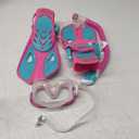 GoseWave Snorkeling Gear for Kids, Kids Snorkel Set for Ages 5-15, Anti-Fog Diving Mask and Dry Top Snorkel Set, Unisex Swimming Goggles with Nose Cover (Purple)