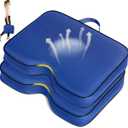 FASTMOMENT 2 Pcs Stadium Seat Cushions Water-Repellent Bleacher Seat Cushions Indoor & Outdoor Seat Cushion for Bleachers Portable Stadium Cushion for Sports Events, Office Chairs, Beaches (Stylish Style - Blue)