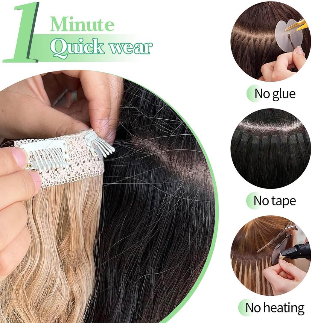 21” Brown Hair Extensions, 4 Pieces