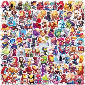 200Pcs Superhero Stickers for Kids, Teens, Boys & Adults, Waterproof Vinyl Decals for Water Bottles, Laptops, Skateboards, Funny Cartoon Comic Theme for Birthday Party Supplies & Classroom Reward