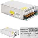 12V 100A 1200W DC Switching Power supply Adapter PSU AC-DC 12Volt Industrial Transformer Converter 0-80/50amps LED drive Lamp Meter Semiconductor Motor Pump Winch Stereos Amplifier Fan SMPS 110V/220V