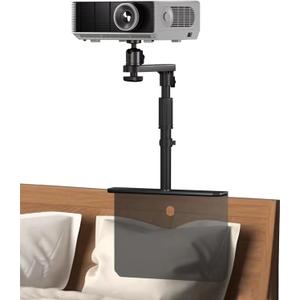 Bed Sofa Projector Stand, Height Adjustable Projector Mount Base, 360 Rotation, Universal Bedside Bracket Holder Compatible with XGIMI, VANKYO, Epson, Jinhoo, AuKing Projectors