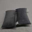 2 Pack Small Pillow, Memory Foam Mini Pillow 11 X 7 Inches for Travel, Sleeping, Nap and Neck, Knee, Lumbar Support, Tiny Cushion for Pet, Dogs (Grey)