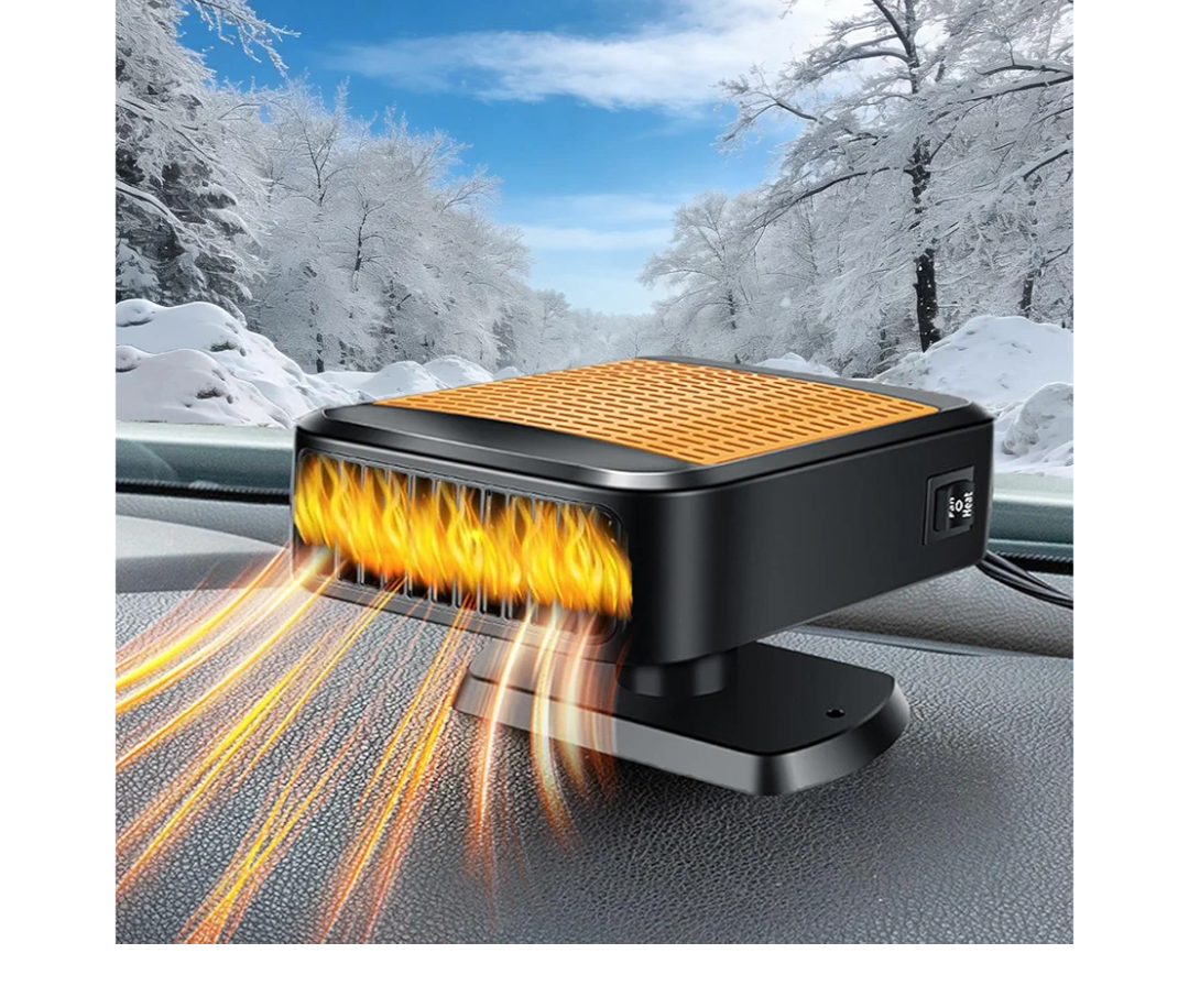 Car Heater 12V Portable Car Heater and Defroster 200W Fast Heating & Cooling Fan,Plug In Cigarette Lighter Heaters Windshield Defogger,360° Rotary Portable Car Heaters for Vehicle