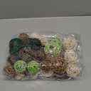 Patelai 36 Pcs Wicker Rattan Balls Decorative Balls for Vase Centerpiece Bowls Orbs Filler for Home Decor,4 Sizes(Vivid Color) (2.4'',2'',1.6'',1.2'')