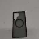 TORRAS Magnetic Shockproof for Samsung Galaxy S23 Ultra Case, Fit for MagSafe, 4X Military Grade Protection, Translucent Slim Case for Samsung S23 Ultra Case Anti-Fingerprint Anti-Scratch, Black