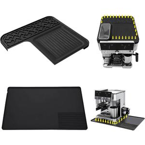 Coffee Mat for Ninja Luxe Espresso Coffee Machine ES601, Top Mat Food-Grade Silicone Coffee Bar Accessories for Ninja Luxe Cafe Accessories, Waterproof Heat-Resistant Accessories for Countertop