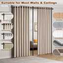 Mr IRONSTONE Room Divider Curtain Rod No Drilling, Partition Room Dividers 4-10ft(H) 28-144inch(W) Adjustable, Heavy Duty Tension Rod Floor to Ceiling Freestanding, Wall Divider for Room Separation