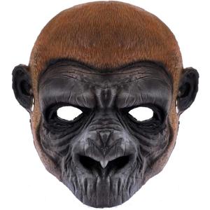 Halloween 3D Animal Half Face Mask Masquerade Party Cosplay Costume for Women and Men (Chimpanzees)