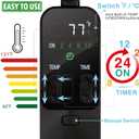 Reptile Dimming Thermostat with Timer for Reptiles Heat Lamp Heating Pad Seedling Heat Mat Temperature Controller