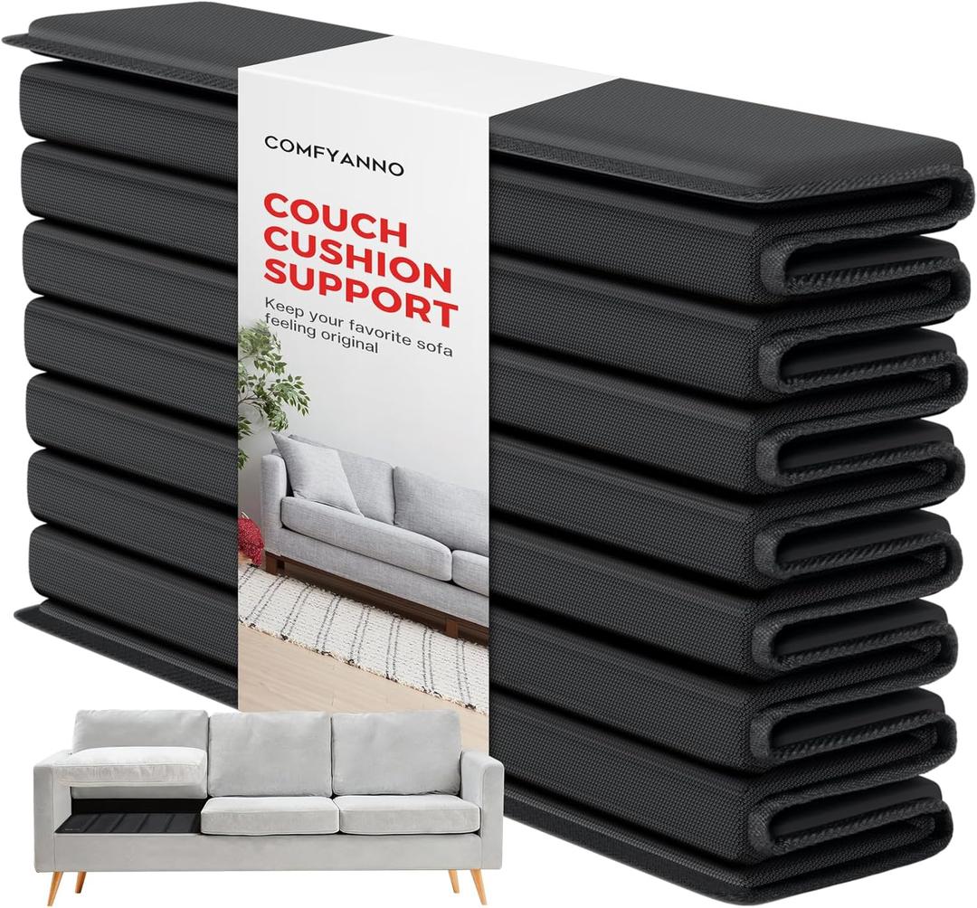 Comfyanno Couch Cushion Support Board, Repairs Sagging Loveseat Sofa, Ready to Use, 21.5" x 48", Heavy-Duty Solid Wood Board, Safe Corner, Sinking Couch & Sofa Fix Saver