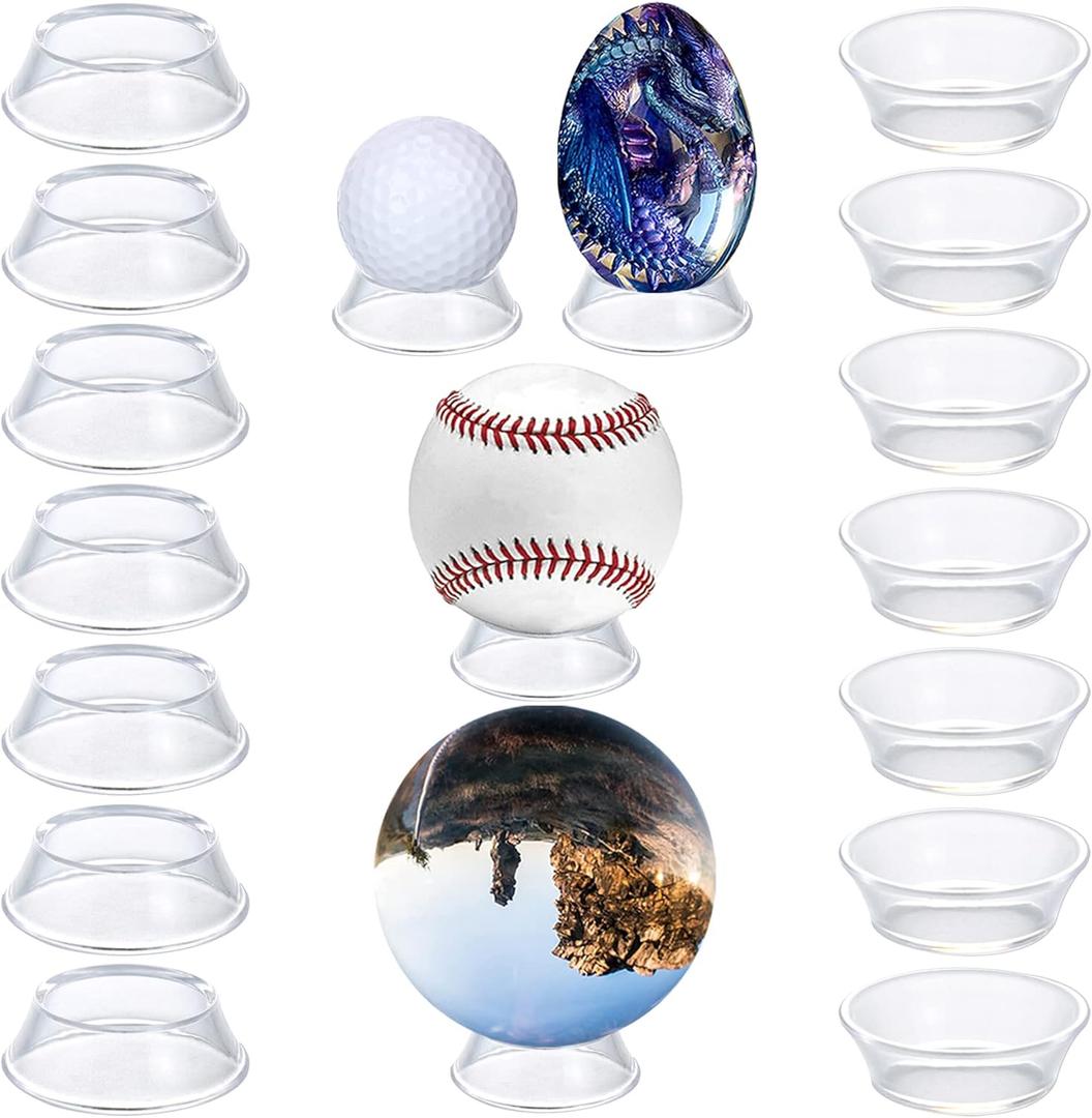 16 Pack Baseball Stand Sphere Holder 4 Pack Baseball Box