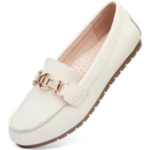 Loafers for Women Business Casual Shoes Comfortable & Lightweight Penny Loafers Slip On Work Flats, 8