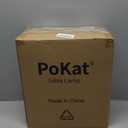 PoKat 23" Matte-Textured Ceramic Table Lamps Set of 2 for Bedroom, Stone-Like Modern Bedside Lamps for Night Stands, Farmhouse Nightstand Table Lamps Decor for Living Room End Table Black