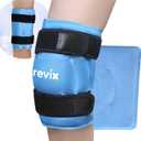 REVIX 19" Extra Large Knee Ice Pack Wrap Around Entire Knee, Reusable Gel Cold Pack for Discomfort and Post-Workout Fatigue, Cold Compress, Enhance Comfort and Recovery