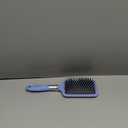 Conair Velvet Touch Paddle Cushion hair brush - Detangling hairbrush - curly or straight styles - men or women - detangler - features soft touch handle - Sky Blue (1 Count (Pack of 1))