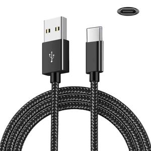 10FT USB A to USB C Controller Charging Cable, Data Sync Cord for PlayStation 5 DualSense, Xbox Series S/X, Black